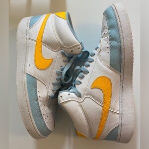 Nike Court Vision Athletic Shoes
Size 9.5
FJ3998-100
White/orange/blue